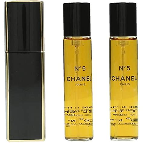 chanel no 5 eau de parfum purse spray refills 3x20ml|chanel no 5 cheapest price.